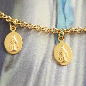 PULSEIRA DOURADA NOSSA SENHORA DAS GRAÇAS