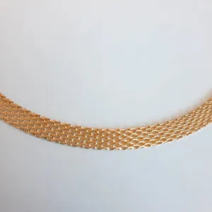 COLAR CHOKER DOURADO MALHA DETALHES