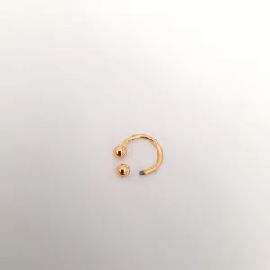 PIERCING AÇO DOURADO