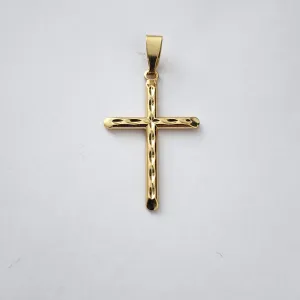 PINGENTE CRUCIFIXO DOURADO