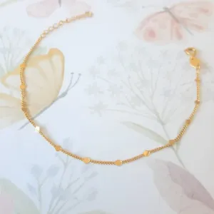 PULSEIRA DOURADA BOLINHA