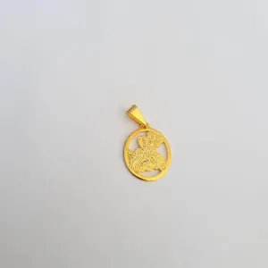 PINGENTE DOURADO SÃO JORGE 1,5CM