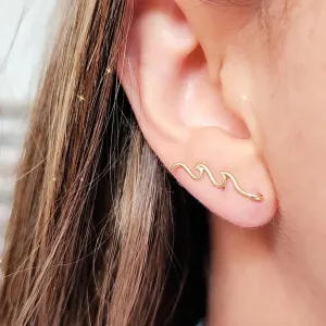 EAR CUFF DOURADO ONDAS