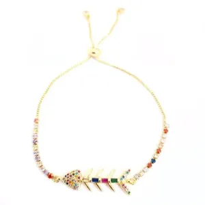 PULSEIRA SHAMBALA ESPINHA DE PEIXE MULTICOLORIDO