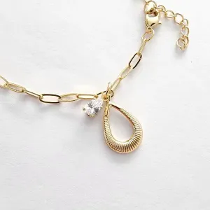 PULSEIRA CARTIER PINGENTE GOTA E CORAÇÃO EM ZIRCÔNIA