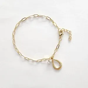 PULSEIRA CARTIER PINGENTE GOTA E CORAÇÃO EM ZIRCÔNIA