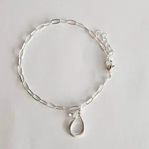 PULSEIRA CARTIER PINGENTE GOTA E CORAÇÃO EM ZIRCÔNIA