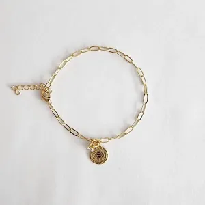 PULSEIRA CARTIER PINGENTE PAI NOSSO E CORAÇÃO EM ZIRCÔNIA