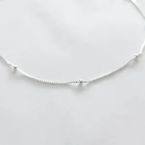 COLAR CHOKER VENEZIANA COM BOLINHAS 35CM +10CM