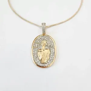 COLAR PINGENTE NOSSA SENHORA DAS GRAÇAS G - 3702009