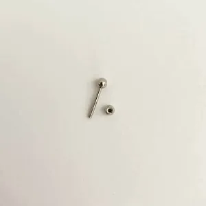 BRINCO PIERCING AÇO INOX CURTO BOLINHA