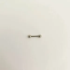 BRINCO PIERCING AÇO INOX CURTO BOLINHA