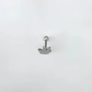 BRINCO PIERCING AÇO FOLHA