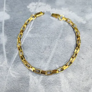 PULSEIRA MASCULINA AÇO DOURADA CTR