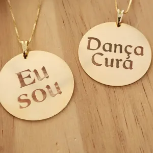 COLAR COM PINGENTE MANDALA DANÇA CURA