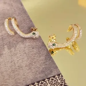 BRINCO EAR CUFF DOURADO COBRA