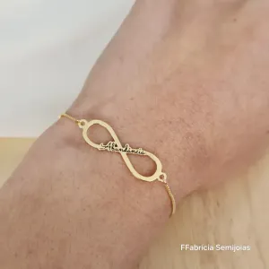 PULSEIRA COM PINGENTE MANDALA INFINITO ABUNDÂNCIA