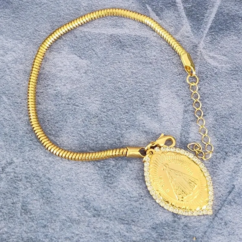 PULSEIRA DOURADA NOSSA SENHORA APARECIDA