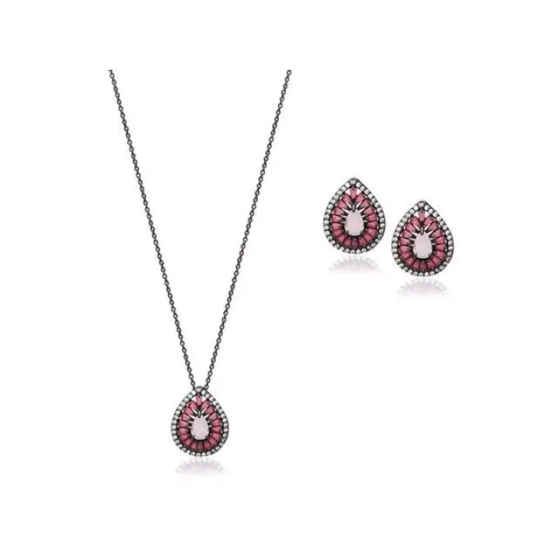 CONJUNTO RÓDIO NEGRO GOTA MARSALA