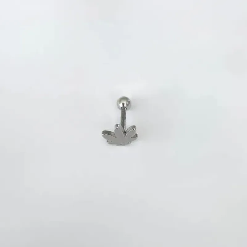 BRINCO PIERCING AÇO FOLHA