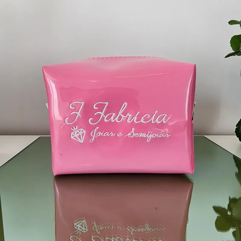 NECESSAIRE ROSA CHICLETE FFABRICIA SEMIJOIAS