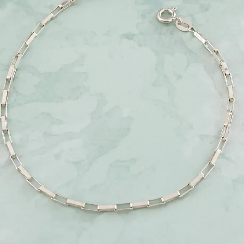 PULSEIRA MASCULINA PRATA 925 20CM