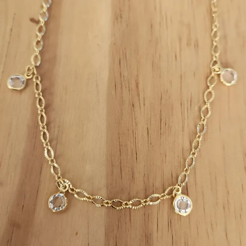 COLAR CHOCKER PONTOS DE LUZ CRISTAL