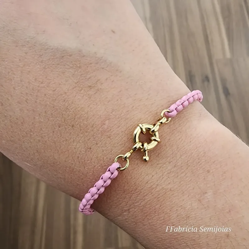 PULSEIRA ROSA VERÃO ADULTO FECHO BOIA