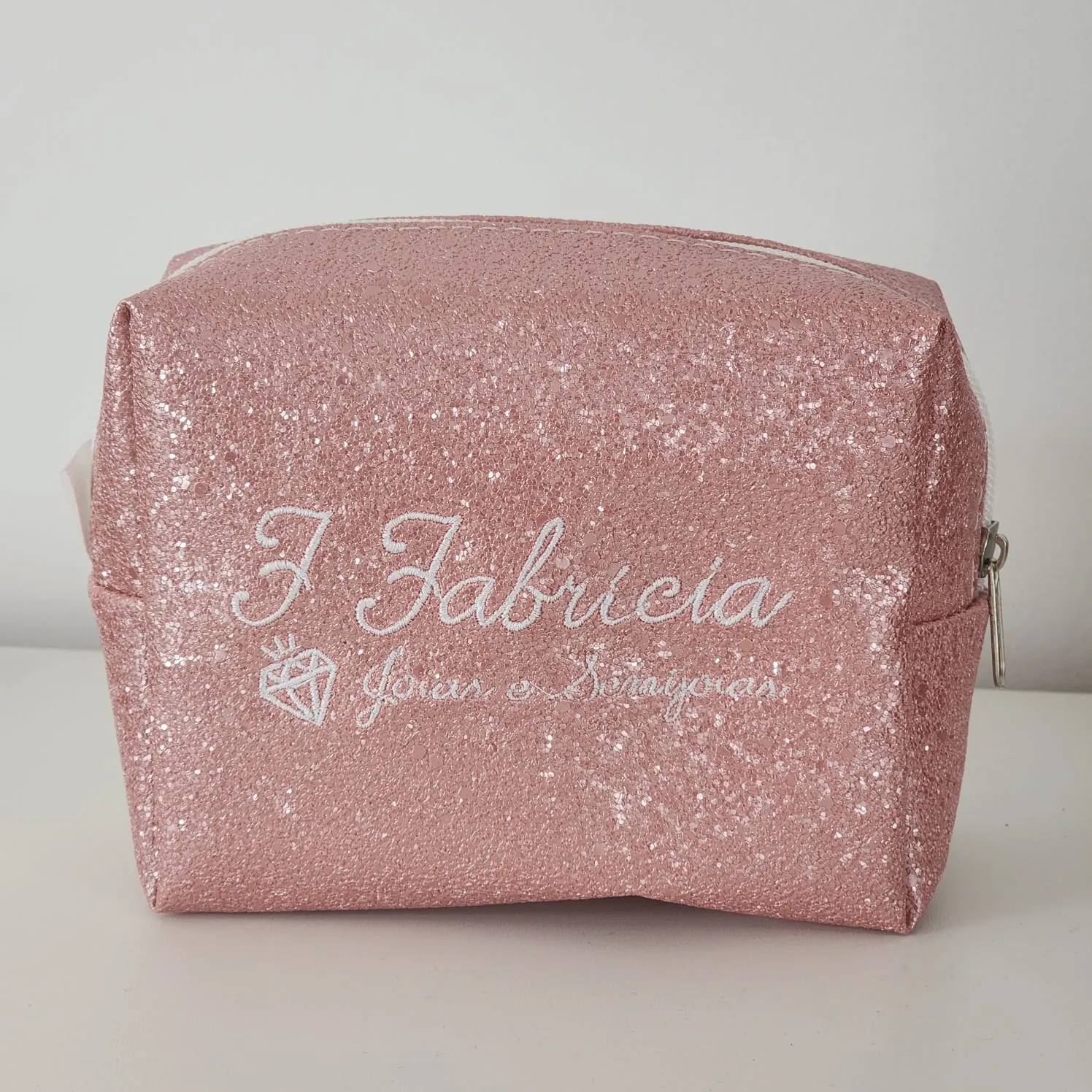 NECESSAIRE ROSA GLITER FFABRICIA SEMIJOIAS