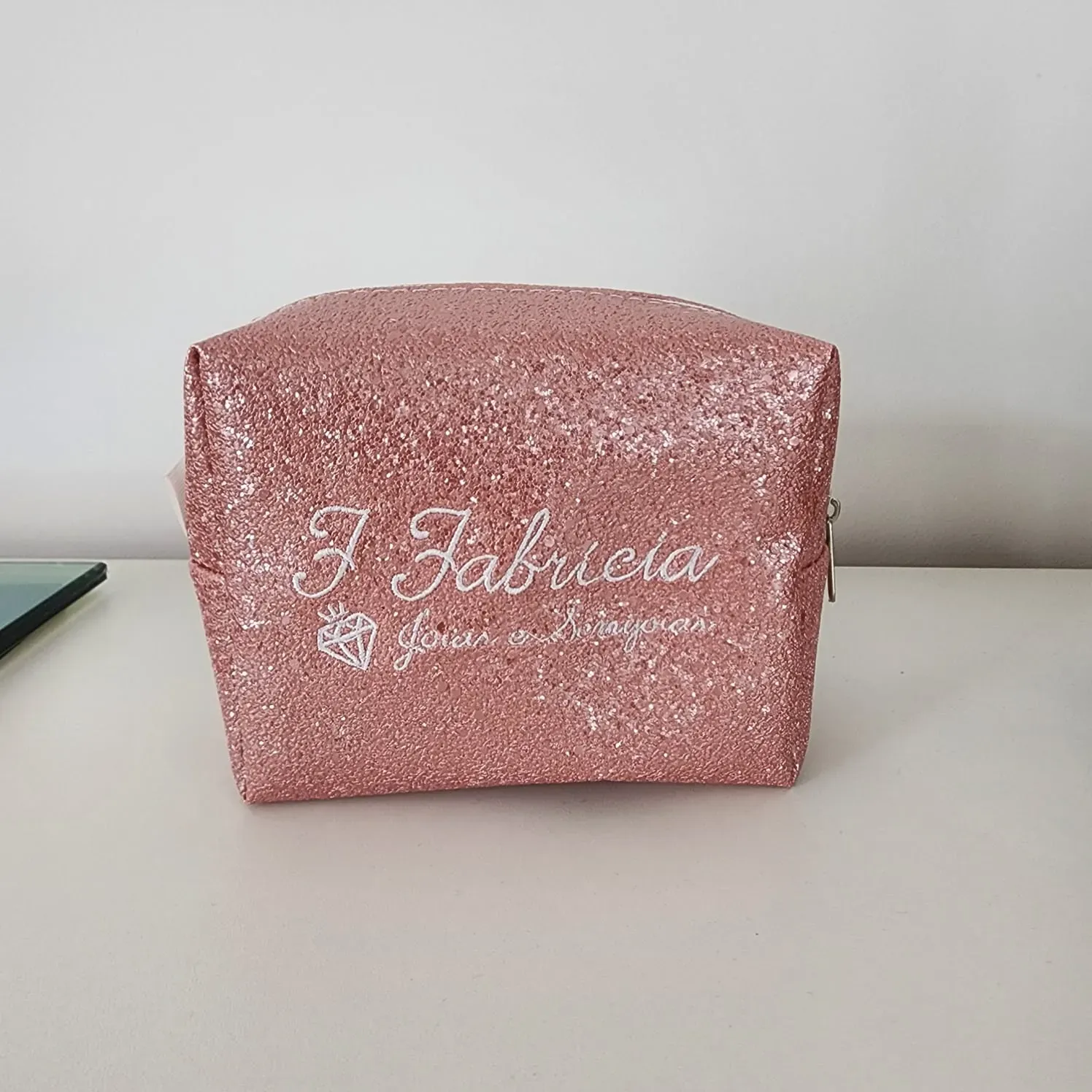 NECESSAIRE ROSA GLITER FFABRICIA SEMIJOIAS