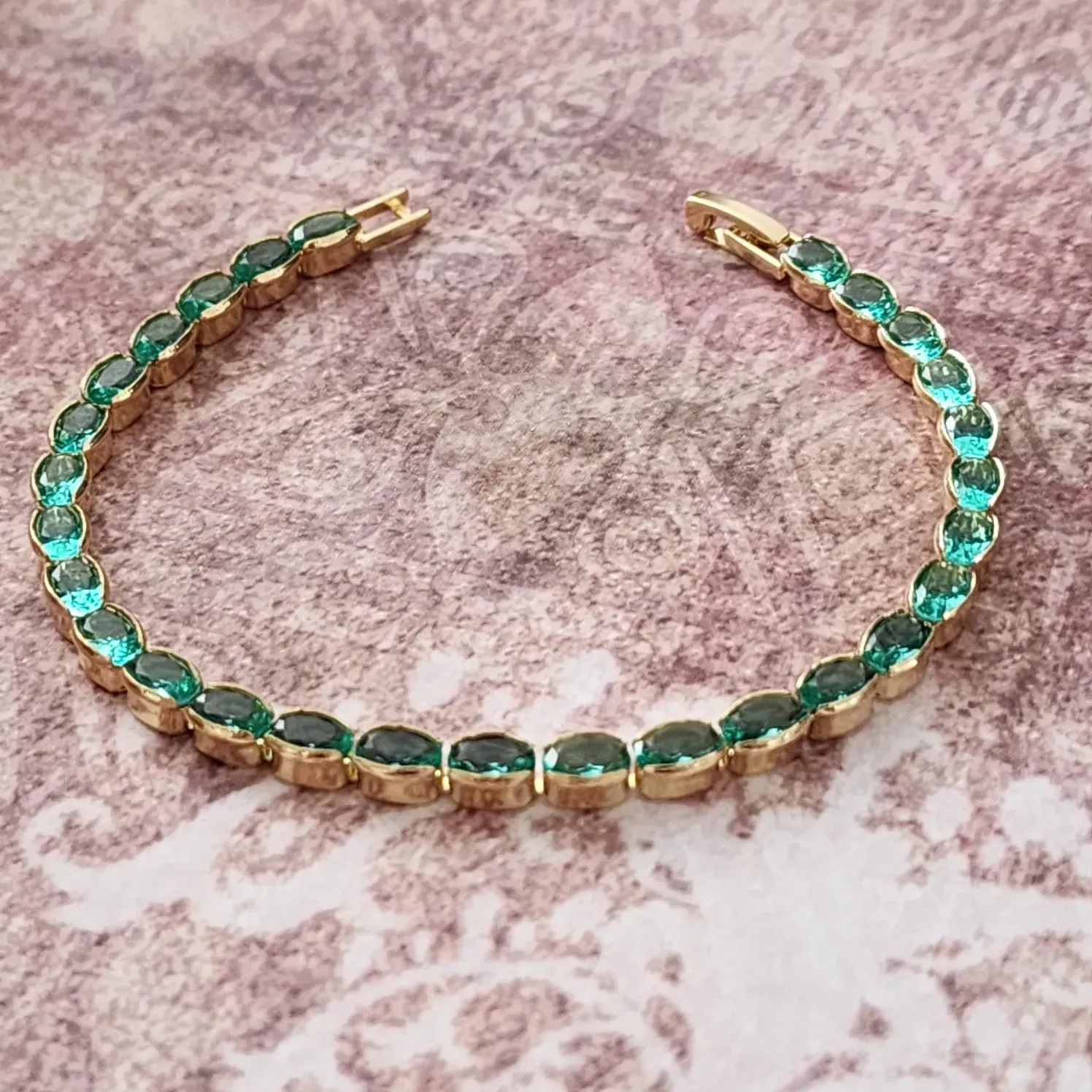 PULSEIRA BRACELETE PDRAS VERDES