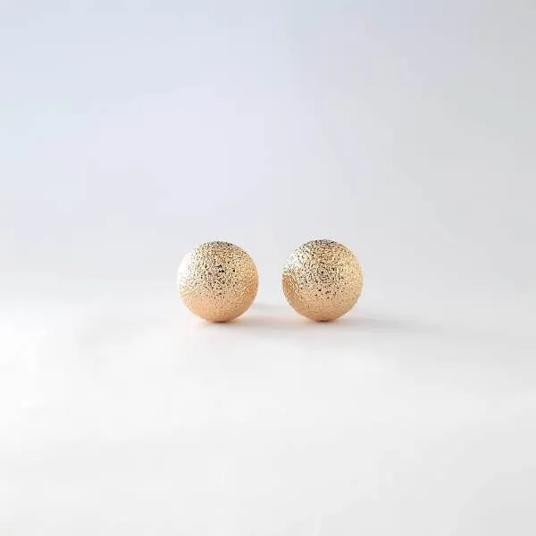 BRINCO DOURADO BOLA FOSCA GRANDE