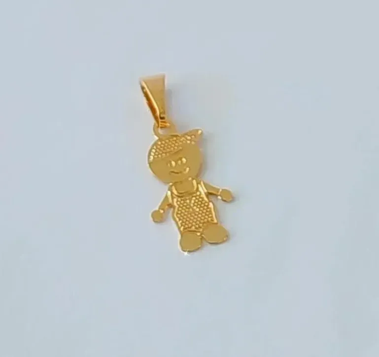 PINGENTE DOURADO MENINO