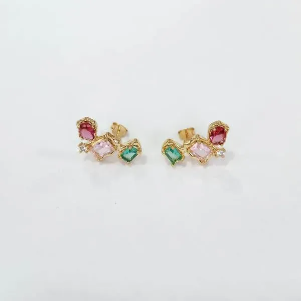 BRINCO EAR CUFF NAVETES COLORIDAS