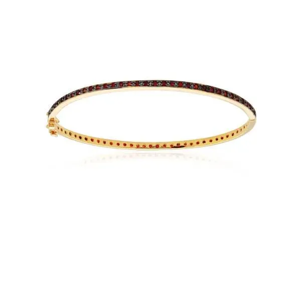 BRACELETE DOURADO COM MICROZIRCÔNIAS CORAL