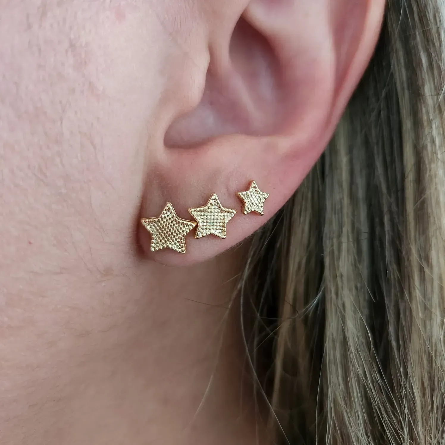 TRIO ESTRELAS DOURADO